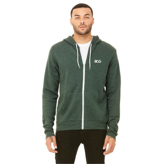 Unisex Heather Full-Zip Hoodie